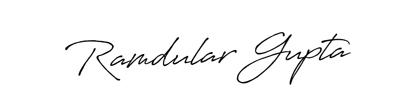 Ramdular Gupta stylish signature style. Best Handwritten Sign (Antro_Vectra_Bolder) for my name. Handwritten Signature Collection Ideas for my name Ramdular Gupta. Ramdular Gupta signature style 7 images and pictures png
