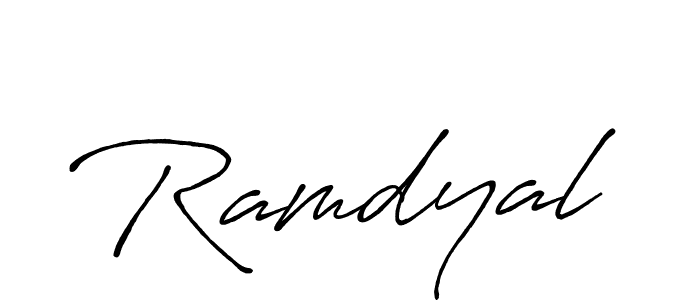 Also we have Ramdyal name is the best signature style. Create professional handwritten signature collection using Antro_Vectra_Bolder autograph style. Ramdyal signature style 7 images and pictures png