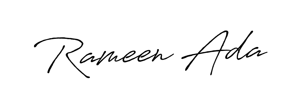 You should practise on your own different ways (Antro_Vectra_Bolder) to write your name (Rameen Ada) in signature. don't let someone else do it for you. Rameen Ada signature style 7 images and pictures png