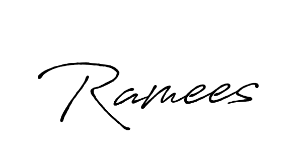 Once you've used our free online signature maker to create your best signature Antro_Vectra_Bolder style, it's time to enjoy all of the benefits that Ramees name signing documents. Ramees signature style 7 images and pictures png