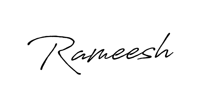 How to make Rameesh signature? Antro_Vectra_Bolder is a professional autograph style. Create handwritten signature for Rameesh name. Rameesh signature style 7 images and pictures png