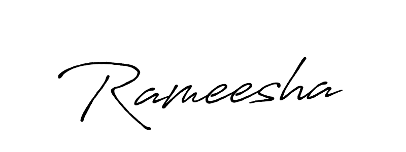 Similarly Antro_Vectra_Bolder is the best handwritten signature design. Signature creator online .You can use it as an online autograph creator for name Rameesha. Rameesha signature style 7 images and pictures png