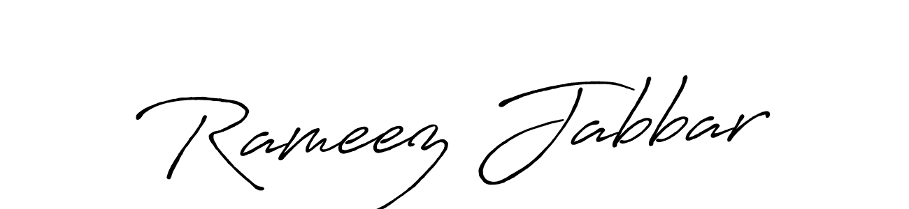 The best way (Antro_Vectra_Bolder) to make a short signature is to pick only two or three words in your name. The name Rameez Jabbar include a total of six letters. For converting this name. Rameez Jabbar signature style 7 images and pictures png