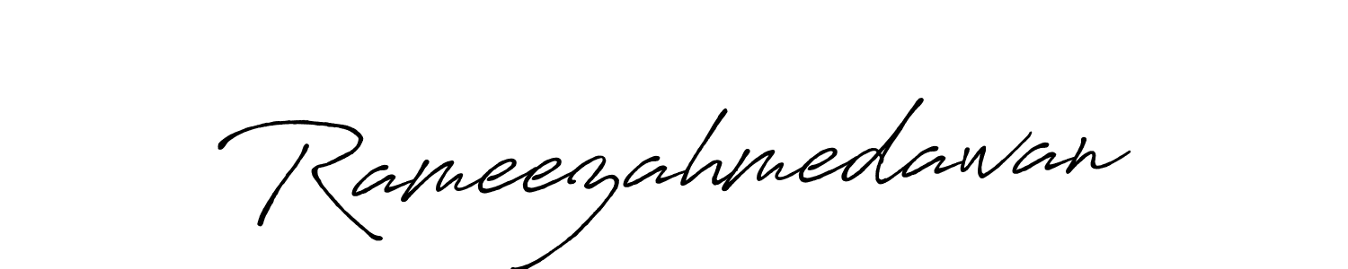Once you've used our free online signature maker to create your best signature Antro_Vectra_Bolder style, it's time to enjoy all of the benefits that Rameezahmedawan name signing documents. Rameezahmedawan signature style 7 images and pictures png