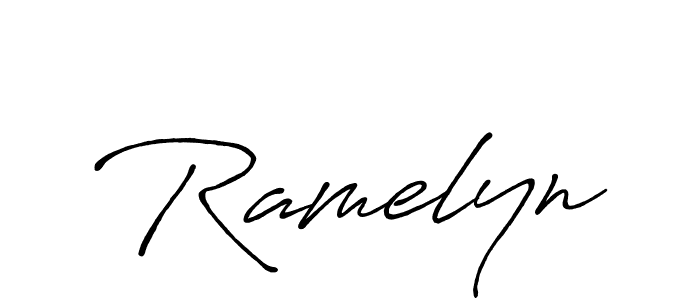 Also we have Ramelyn name is the best signature style. Create professional handwritten signature collection using Antro_Vectra_Bolder autograph style. Ramelyn signature style 7 images and pictures png