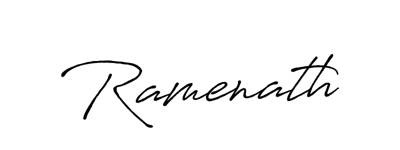 Design your own signature with our free online signature maker. With this signature software, you can create a handwritten (Antro_Vectra_Bolder) signature for name Ramenath. Ramenath signature style 7 images and pictures png