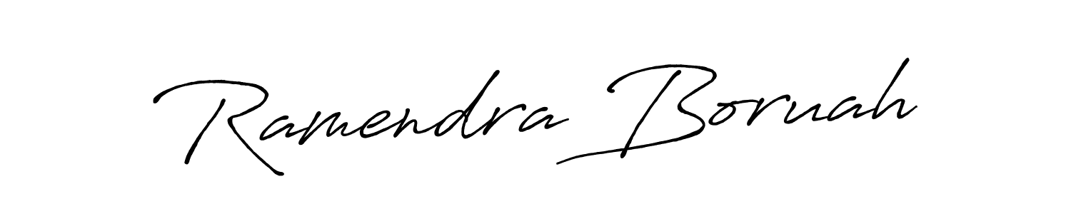 Similarly Antro_Vectra_Bolder is the best handwritten signature design. Signature creator online .You can use it as an online autograph creator for name Ramendra Boruah. Ramendra Boruah signature style 7 images and pictures png
