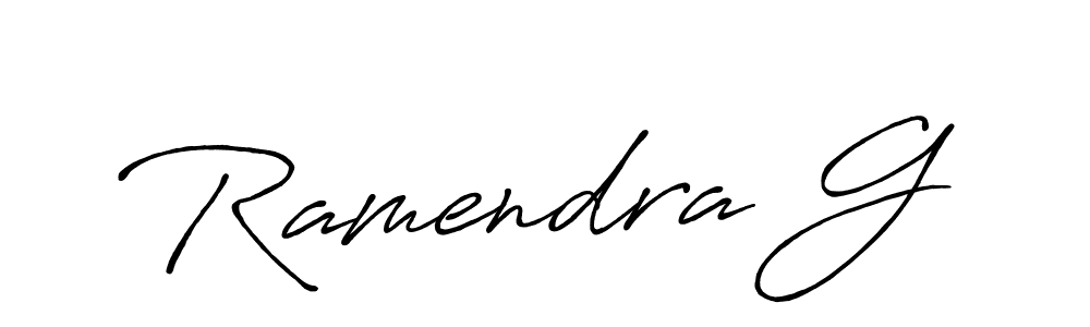 Once you've used our free online signature maker to create your best signature Antro_Vectra_Bolder style, it's time to enjoy all of the benefits that Ramendra G name signing documents. Ramendra G signature style 7 images and pictures png