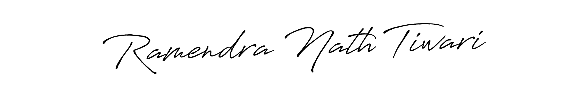 The best way (Antro_Vectra_Bolder) to make a short signature is to pick only two or three words in your name. The name Ramendra Nath Tiwari include a total of six letters. For converting this name. Ramendra Nath Tiwari signature style 7 images and pictures png