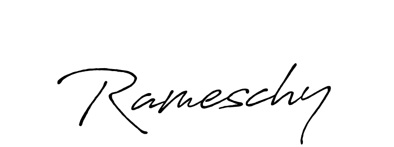 Design your own signature with our free online signature maker. With this signature software, you can create a handwritten (Antro_Vectra_Bolder) signature for name Rameschy. Rameschy signature style 7 images and pictures png