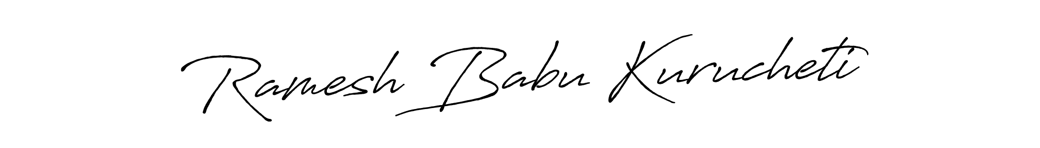 Make a beautiful signature design for name Ramesh Babu Kurucheti. Use this online signature maker to create a handwritten signature for free. Ramesh Babu Kurucheti signature style 7 images and pictures png