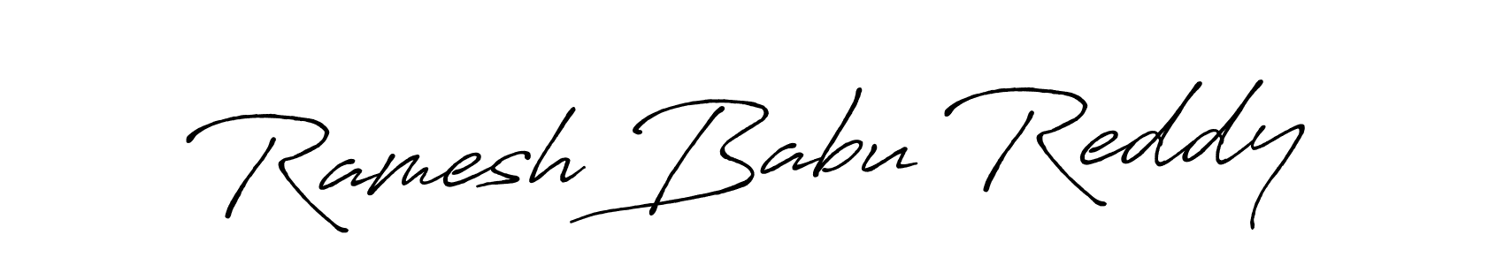 How to make Ramesh Babu Reddy signature? Antro_Vectra_Bolder is a professional autograph style. Create handwritten signature for Ramesh Babu Reddy name. Ramesh Babu Reddy signature style 7 images and pictures png