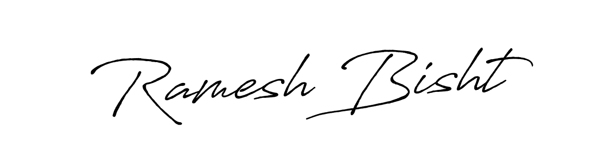The best way (Antro_Vectra_Bolder) to make a short signature is to pick only two or three words in your name. The name Ramesh Bisht include a total of six letters. For converting this name. Ramesh Bisht signature style 7 images and pictures png