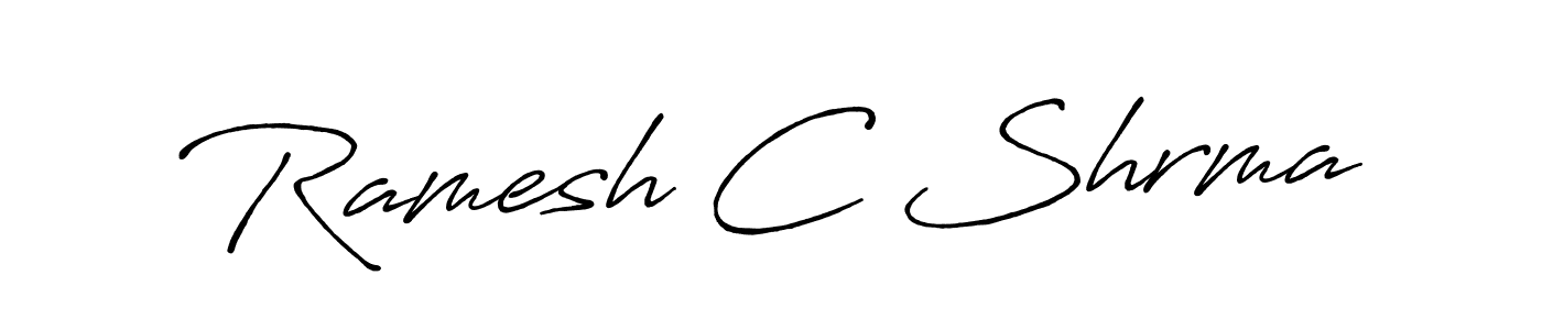 You should practise on your own different ways (Antro_Vectra_Bolder) to write your name (Ramesh C Shrma) in signature. don't let someone else do it for you. Ramesh C Shrma signature style 7 images and pictures png