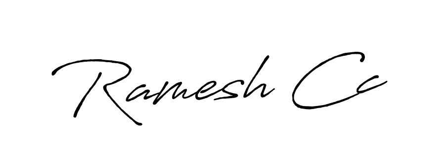 Also we have Ramesh Cc name is the best signature style. Create professional handwritten signature collection using Antro_Vectra_Bolder autograph style. Ramesh Cc signature style 7 images and pictures png