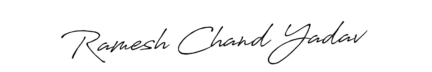 The best way (Antro_Vectra_Bolder) to make a short signature is to pick only two or three words in your name. The name Ramesh Chand Yadav include a total of six letters. For converting this name. Ramesh Chand Yadav signature style 7 images and pictures png