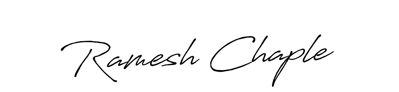 Design your own signature with our free online signature maker. With this signature software, you can create a handwritten (Antro_Vectra_Bolder) signature for name Ramesh Chaple. Ramesh Chaple signature style 7 images and pictures png