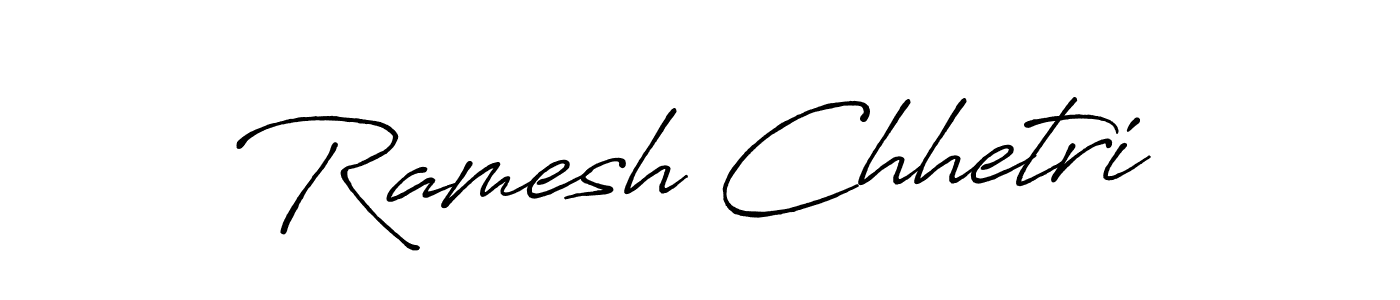 It looks lik you need a new signature style for name Ramesh Chhetri. Design unique handwritten (Antro_Vectra_Bolder) signature with our free signature maker in just a few clicks. Ramesh Chhetri signature style 7 images and pictures png