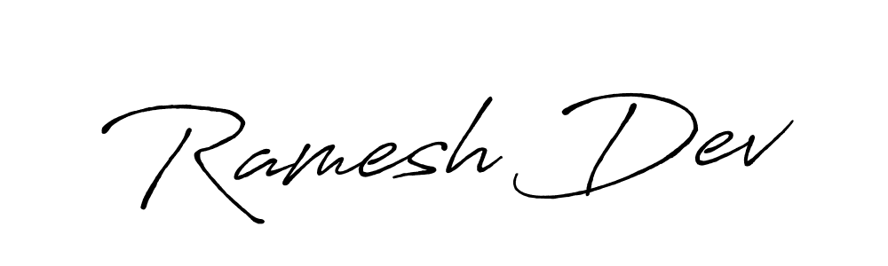 Also You can easily find your signature by using the search form. We will create Ramesh Dev name handwritten signature images for you free of cost using Antro_Vectra_Bolder sign style. Ramesh Dev signature style 7 images and pictures png