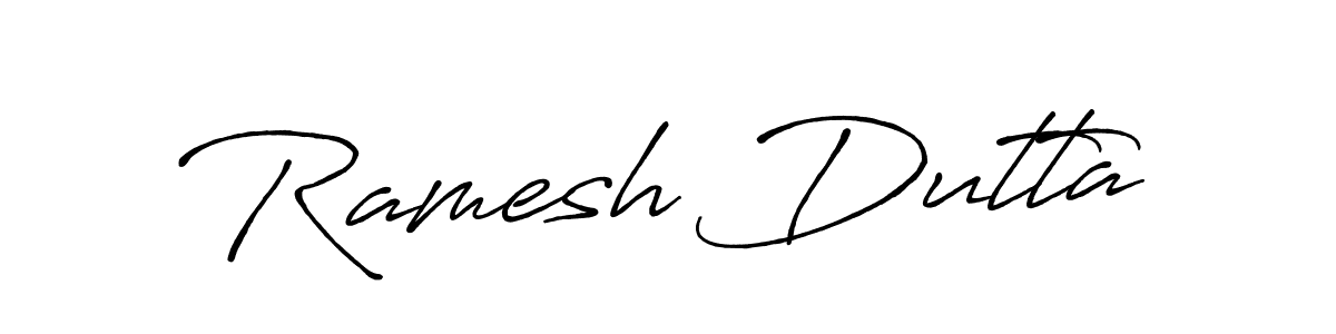 How to Draw Ramesh Dutta signature style? Antro_Vectra_Bolder is a latest design signature styles for name Ramesh Dutta. Ramesh Dutta signature style 7 images and pictures png