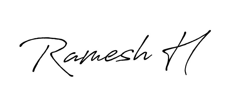 You can use this online signature creator to create a handwritten signature for the name Ramesh H. This is the best online autograph maker. Ramesh H signature style 7 images and pictures png