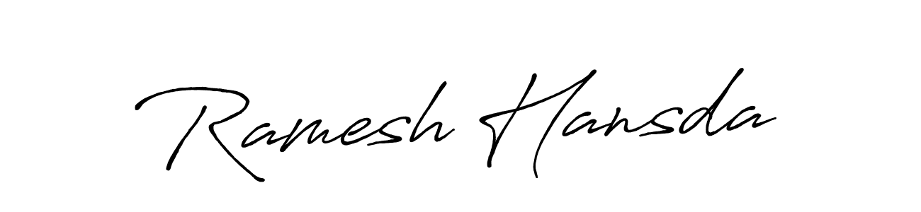 How to Draw Ramesh Hansda signature style? Antro_Vectra_Bolder is a latest design signature styles for name Ramesh Hansda. Ramesh Hansda signature style 7 images and pictures png
