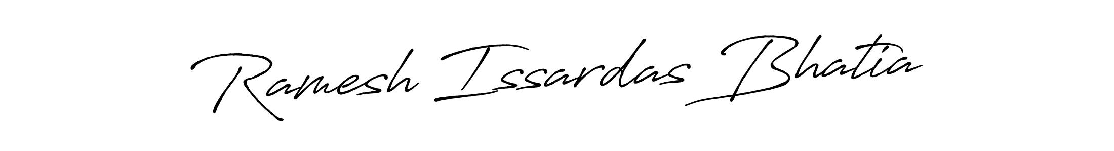 Design your own signature with our free online signature maker. With this signature software, you can create a handwritten (Antro_Vectra_Bolder) signature for name Ramesh Issardas Bhatia. Ramesh Issardas Bhatia signature style 7 images and pictures png