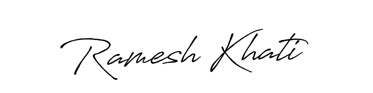 if you are searching for the best signature style for your name Ramesh Khati. so please give up your signature search. here we have designed multiple signature styles  using Antro_Vectra_Bolder. Ramesh Khati signature style 7 images and pictures png