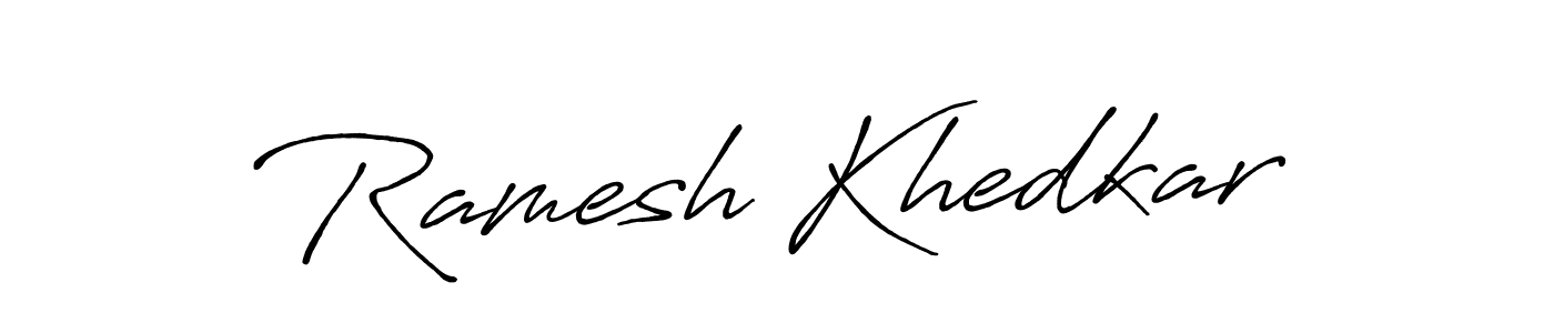 It looks lik you need a new signature style for name Ramesh Khedkar. Design unique handwritten (Antro_Vectra_Bolder) signature with our free signature maker in just a few clicks. Ramesh Khedkar signature style 7 images and pictures png