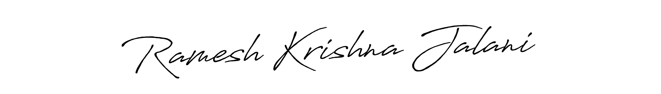 Design your own signature with our free online signature maker. With this signature software, you can create a handwritten (Antro_Vectra_Bolder) signature for name Ramesh Krishna Jalani. Ramesh Krishna Jalani signature style 7 images and pictures png