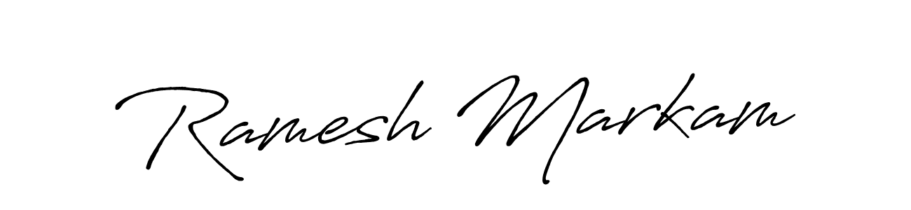Also we have Ramesh Markam name is the best signature style. Create professional handwritten signature collection using Antro_Vectra_Bolder autograph style. Ramesh Markam signature style 7 images and pictures png
