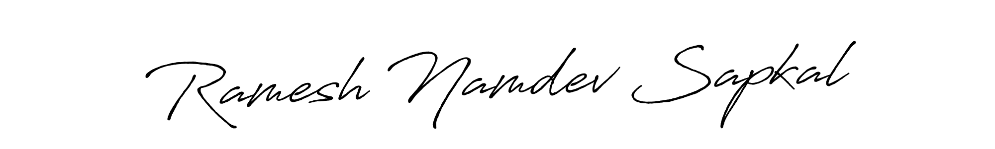 Ramesh Namdev Sapkal stylish signature style. Best Handwritten Sign (Antro_Vectra_Bolder) for my name. Handwritten Signature Collection Ideas for my name Ramesh Namdev Sapkal. Ramesh Namdev Sapkal signature style 7 images and pictures png