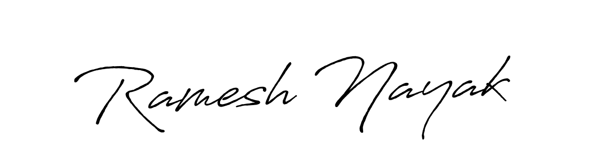 Use a signature maker to create a handwritten signature online. With this signature software, you can design (Antro_Vectra_Bolder) your own signature for name Ramesh Nayak. Ramesh Nayak signature style 7 images and pictures png