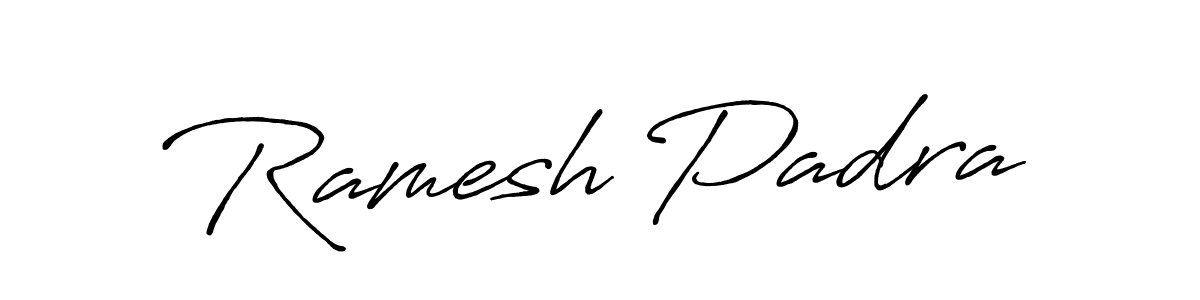 Ramesh Padra stylish signature style. Best Handwritten Sign (Antro_Vectra_Bolder) for my name. Handwritten Signature Collection Ideas for my name Ramesh Padra. Ramesh Padra signature style 7 images and pictures png