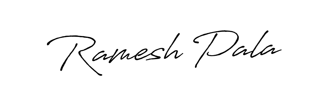 Create a beautiful signature design for name Ramesh Pala. With this signature (Antro_Vectra_Bolder) fonts, you can make a handwritten signature for free. Ramesh Pala signature style 7 images and pictures png