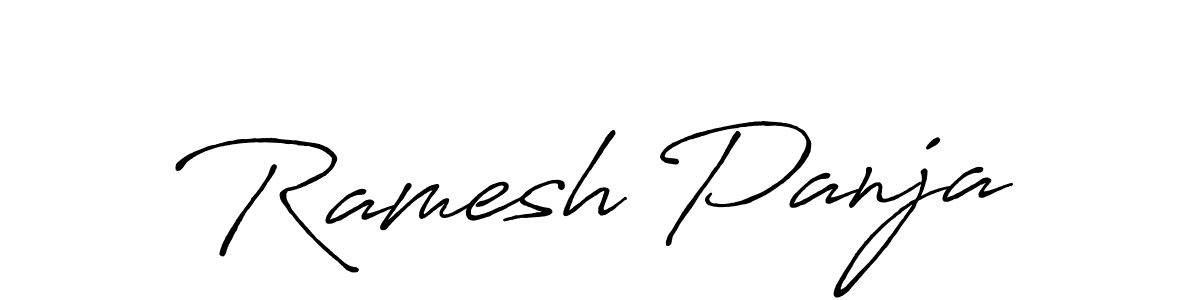 It looks lik you need a new signature style for name Ramesh Panja. Design unique handwritten (Antro_Vectra_Bolder) signature with our free signature maker in just a few clicks. Ramesh Panja signature style 7 images and pictures png