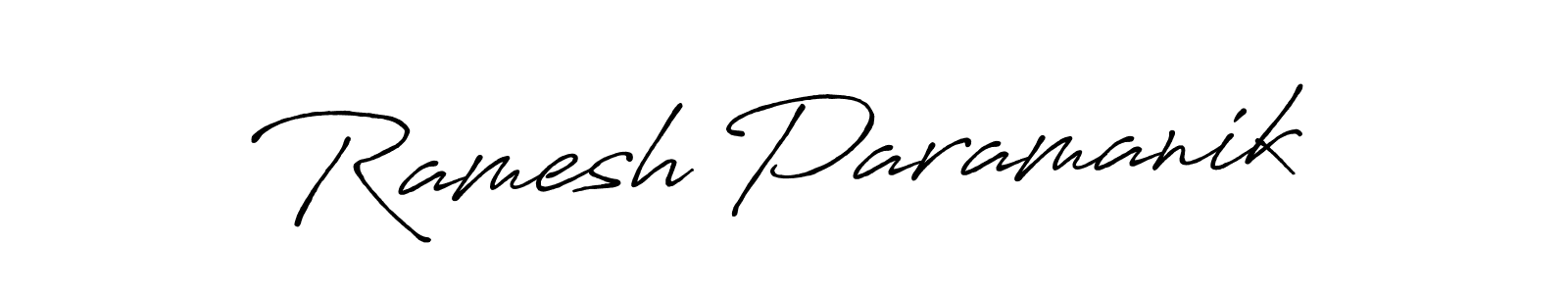 Use a signature maker to create a handwritten signature online. With this signature software, you can design (Antro_Vectra_Bolder) your own signature for name Ramesh Paramanik. Ramesh Paramanik signature style 7 images and pictures png