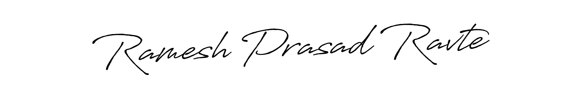 Design your own signature with our free online signature maker. With this signature software, you can create a handwritten (Antro_Vectra_Bolder) signature for name Ramesh Prasad Ravte. Ramesh Prasad Ravte signature style 7 images and pictures png