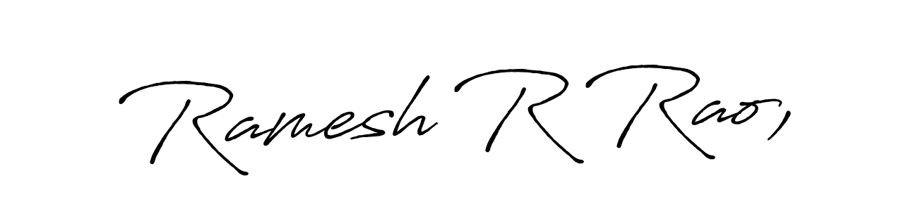 It looks lik you need a new signature style for name Ramesh R Rao,. Design unique handwritten (Antro_Vectra_Bolder) signature with our free signature maker in just a few clicks. Ramesh R Rao, signature style 7 images and pictures png