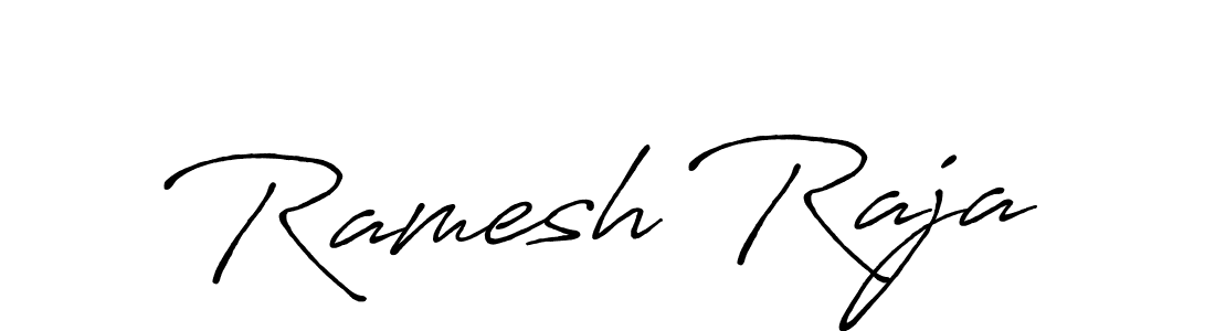 Design your own signature with our free online signature maker. With this signature software, you can create a handwritten (Antro_Vectra_Bolder) signature for name Ramesh Raja. Ramesh Raja signature style 7 images and pictures png