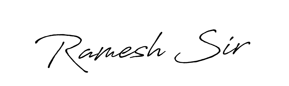 Similarly Antro_Vectra_Bolder is the best handwritten signature design. Signature creator online .You can use it as an online autograph creator for name Ramesh Sir. Ramesh Sir signature style 7 images and pictures png