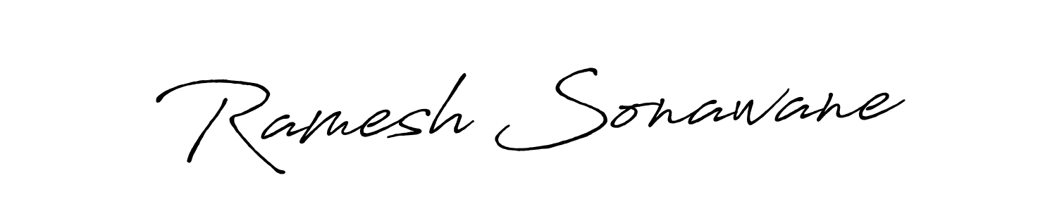 Antro_Vectra_Bolder is a professional signature style that is perfect for those who want to add a touch of class to their signature. It is also a great choice for those who want to make their signature more unique. Get Ramesh Sonawane name to fancy signature for free. Ramesh Sonawane signature style 7 images and pictures png