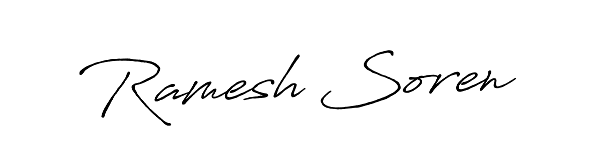 You should practise on your own different ways (Antro_Vectra_Bolder) to write your name (Ramesh Soren) in signature. don't let someone else do it for you. Ramesh Soren signature style 7 images and pictures png