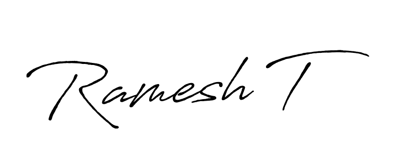 How to Draw Ramesh T signature style? Antro_Vectra_Bolder is a latest design signature styles for name Ramesh T. Ramesh T signature style 7 images and pictures png