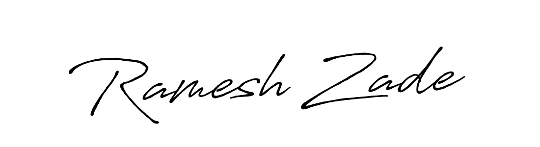 Also You can easily find your signature by using the search form. We will create Ramesh Zade name handwritten signature images for you free of cost using Antro_Vectra_Bolder sign style. Ramesh Zade signature style 7 images and pictures png