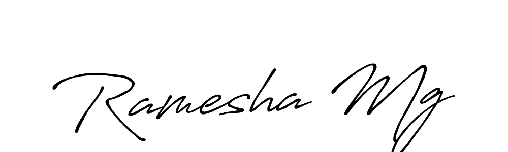 This is the best signature style for the Ramesha Mg name. Also you like these signature font (Antro_Vectra_Bolder). Mix name signature. Ramesha Mg signature style 7 images and pictures png