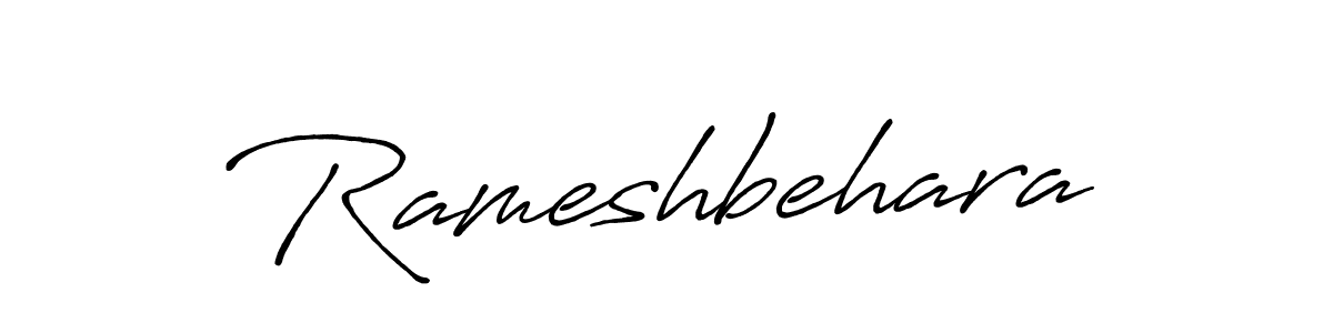 Make a beautiful signature design for name Rameshbehara. With this signature (Antro_Vectra_Bolder) style, you can create a handwritten signature for free. Rameshbehara signature style 7 images and pictures png