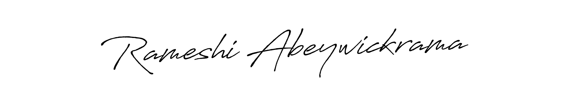 Create a beautiful signature design for name Rameshi Abeywickrama. With this signature (Antro_Vectra_Bolder) fonts, you can make a handwritten signature for free. Rameshi Abeywickrama signature style 7 images and pictures png