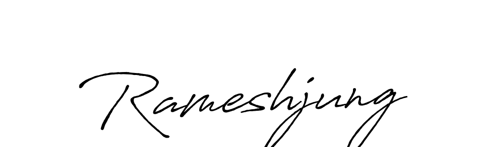 Antro_Vectra_Bolder is a professional signature style that is perfect for those who want to add a touch of class to their signature. It is also a great choice for those who want to make their signature more unique. Get Rameshjung name to fancy signature for free. Rameshjung signature style 7 images and pictures png