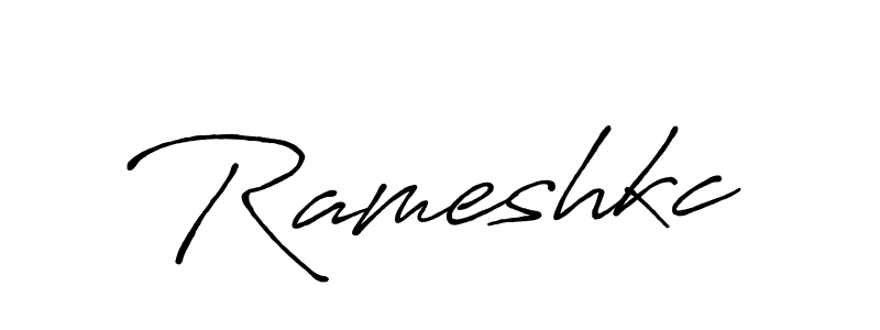 Design your own signature with our free online signature maker. With this signature software, you can create a handwritten (Antro_Vectra_Bolder) signature for name Rameshkc. Rameshkc signature style 7 images and pictures png